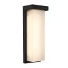 Skeet Black Outdoor Hardwired Integrated LED Garage and Porch Wall Lantern Sconce Light by Artika -KINWELL shop black artika outdoor sconces skt bl 64 1000