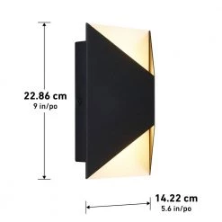 Tria Black Modern Outdoor Hardwired Integrated LED Wall Lantern Sconce Light by Artika 13 Tria Black Modern Outdoor Hardwired Integrated LED Wall Lantern Sconce Light by Artika -KINWELL shop black artika outdoor sconces tria bl 1f 1000