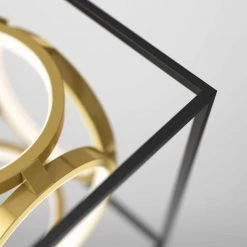 Luxury 18-Watt Integrated LED Black Modern Industrial Caged Hanging Mini Pendant Light for Kitchen Island by Artika -KINWELL shop black artika pendant lights pdt ml 4f 1000