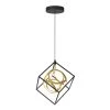 Luxury 18-Watt Integrated LED Black Modern Industrial Caged Hanging Mini Pendant Light for Kitchen Island by Artika