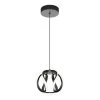 Vivaldi 16-Watt Integrated LED Black Modern Hanging Mini Pendant Light for Kitchen Island by Artika -KINWELL shop black artika pendant lights pdt1 vic hd2bl 64 1000