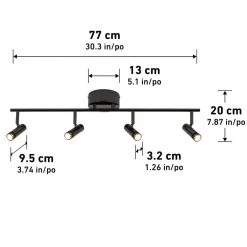 Era 2 ft. 4-Light Black Modern Industrial Integrated LED Fixed Track Lighting Kit for Kitchen by Artika 11 Era 2 ft. 4-Light Black Modern Industrial Integrated LED Fixed Track Lighting Kit for Kitchen by Artika -KINWELL shop black artika track lighting kits trk4er rn 40 1000