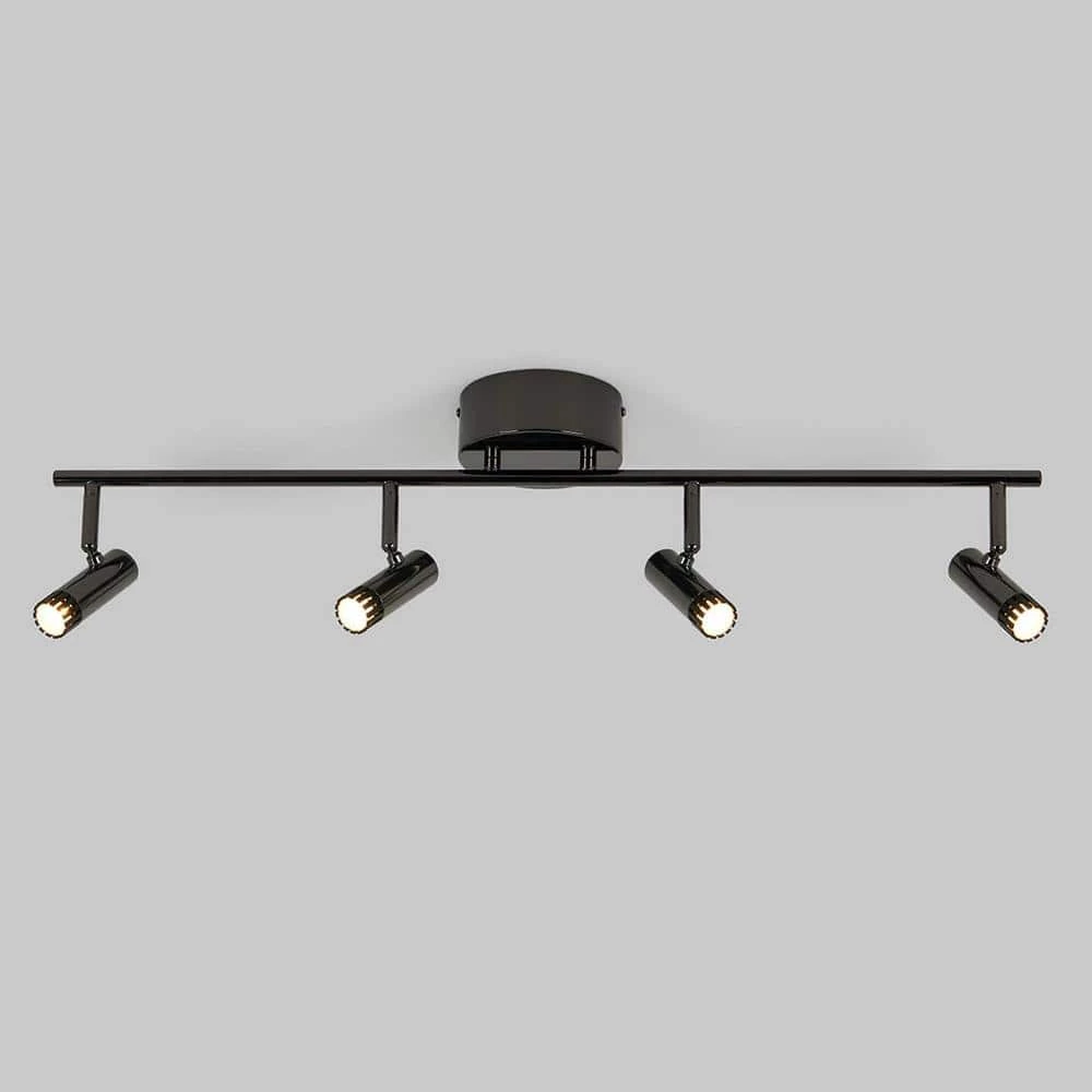 Era 2 ft. 4-Light Black Modern Industrial Integrated LED Fixed Track Lighting Kit for Kitchen by Artika 4 Era 2 ft. 4-Light Black Modern Industrial Integrated LED Fixed Track Lighting Kit for Kitchen by Artika - Image 4