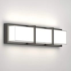 Subway 27 in. 1-Light Black LED Modern Bath Vanity Light Bar for Bathroom by Artika -KINWELL shop black artika vanity lighting 27van su mb 1f 1000