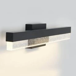 Essence Bubble 27 in. 1-Light Black LED Modern Bath Vanity Light Bar for Bathroom by Artika -KINWELL shop black artika vanity lighting van bb bl 1f 1000