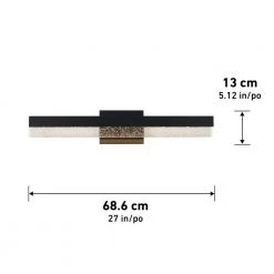 Essence Bubble 27 in. 1-Light Black LED Modern Bath Vanity Light Bar for Bathroom by Artika -KINWELL shop black artika vanity lighting van bb bl 40 1000