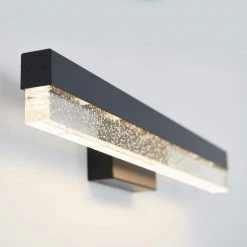 Essence Bubble 27 in. 1-Light Black LED Modern Bath Vanity Light Bar for Bathroom by Artika -KINWELL shop black artika vanity lighting van bb bl 44 1000