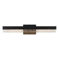 Essence Bubble 27 in. 1-Light Black LED Modern Bath Vanity Light Bar for Bathroom by Artika