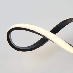 Swirl 27 in. 1-Light Black LED Modern Bath Vanity Light Bar for Bathroom by Artika -KINWELL shop black artika vanity lighting van swr bl 1f 1000