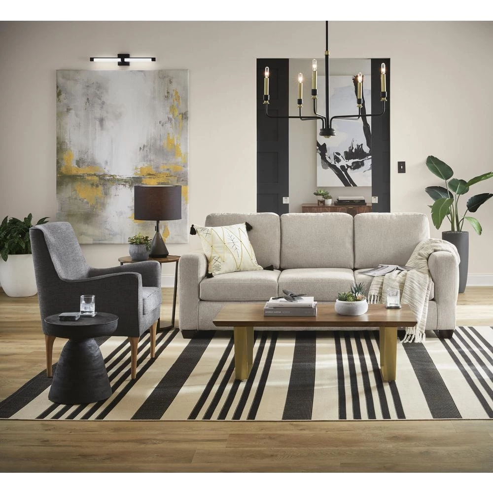 Tivoli 27 in. 1-Light Black LED Modern Bath Vanity Light Bar for Bathroom by Artika 7 Tivoli 27 in. 1-Light Black LED Modern Bath Vanity Light Bar for Bathroom by Artika - Image 5