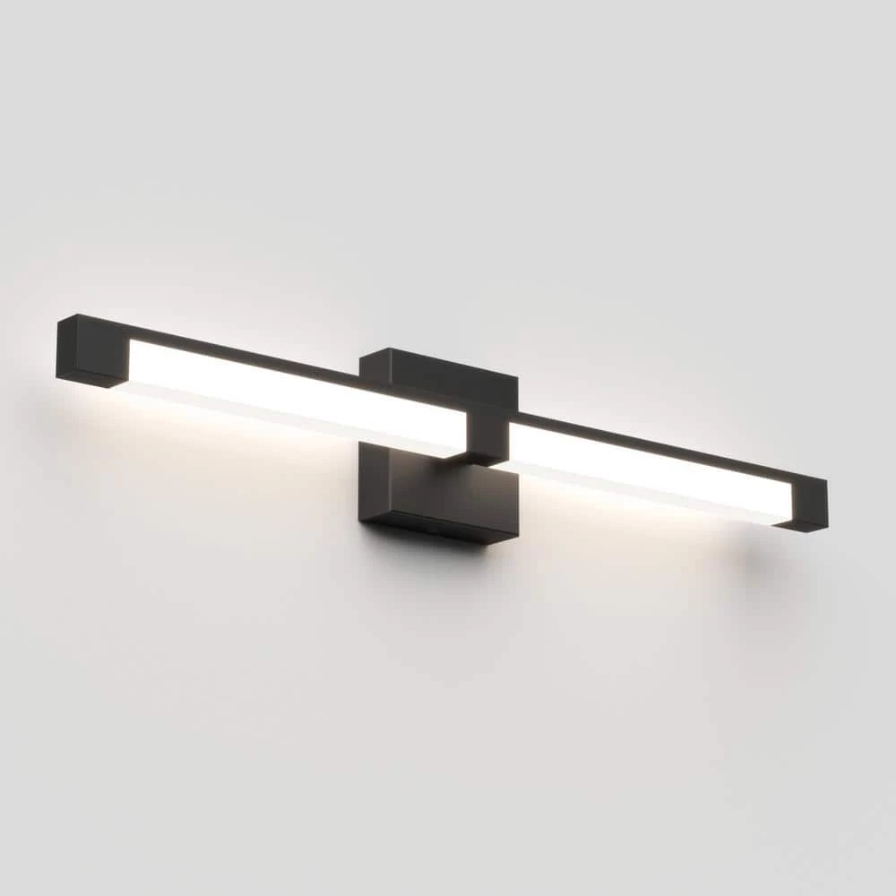Tivoli 27 in. 1-Light Black LED Modern Bath Vanity Light Bar for Bathroom by Artika 10 Tivoli 27 in. 1-Light Black LED Modern Bath Vanity Light Bar for Bathroom by Artika - Image 8
