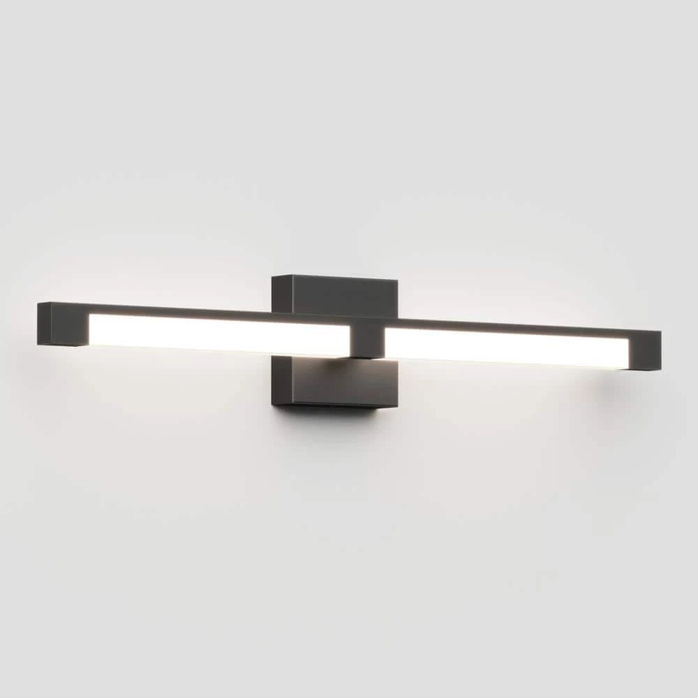 Tivoli 27 in. 1-Light Black LED Modern Bath Vanity Light Bar for Bathroom by Artika 11 Tivoli 27 in. 1-Light Black LED Modern Bath Vanity Light Bar for Bathroom by Artika - Image 9