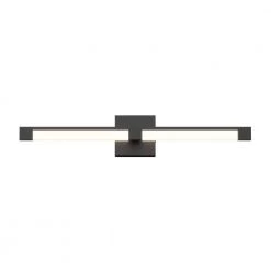 Tivoli 27 in. 1-Light Black LED Modern Bath Vanity Light Bar for Bathroom by Artika