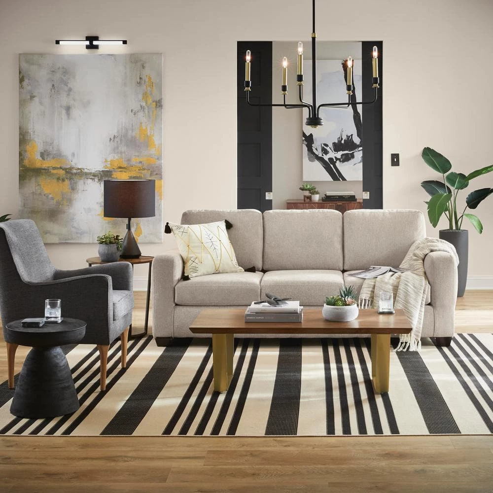 Tivoli 27 in. 1-Light Black LED Modern Bath Vanity Light Bar for Bathroom by Artika 6 Tivoli 27 in. 1-Light Black LED Modern Bath Vanity Light Bar for Bathroom by Artika - Image 4