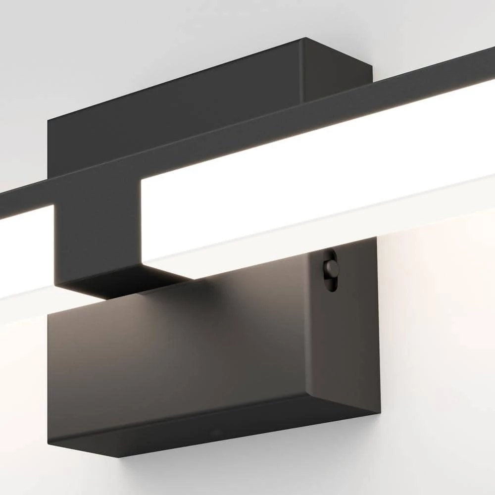 Tivoli 27 in. 1-Light Black LED Modern Bath Vanity Light Bar for Bathroom by Artika 8 Tivoli 27 in. 1-Light Black LED Modern Bath Vanity Light Bar for Bathroom by Artika - Image 6