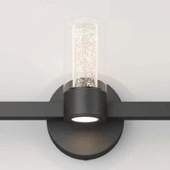 Essence 27 in. 3-Light Black LED Modern Bath Vanity Light Bar for Bathroom by Artika -KINWELL shop black artika vanity lighting van3no hd2bl 76 1000