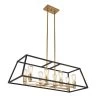 Carter 8-Light Black Geometric Industrial Caged Island Chandelier for Kitchen Dining Room by Artika -KINWELL shop black gold artika chandeliers car36 on 64 1000