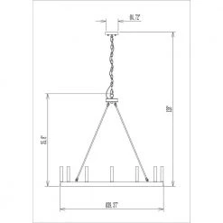 Rustic 12-Light Chandelier Black and Brass Finish Candle Style Chandelier with Metal Wagon Wheel by Jushua -KINWELL shop black jushua chandeliers acr l 10552bk bd 1f 1000