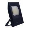 GE 100-Watt Black Outdoor Integrated LED Warm White Thin Flood Light by Jushua