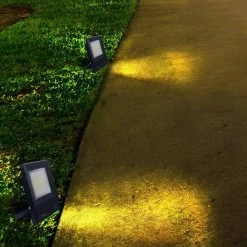 GE150-Watt Black Outdoor Integrated LED Warm White Thin Flood Light by Jushua -KINWELL shop black jushua flood lights ele l ctge150w ww 4f 1000