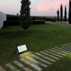 100-Watt Black Outdoor White Integrated LED Thin Flood Light by Jushua -KINWELL shop black jushua flood lights ele l ctzb100w wh 4f 1000