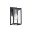 1-Light Black Outdoor Wall Lantern Sconce with Anti-Rust and Waterproof by Jushua -KINWELL shop black jushua outdoor sconces go l f200002 64 1000