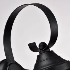 1-Bulb Black 16 in. H Outdoor Wall Lantern-Light Sconce with Clear seeded Glass by Jushua 13 1-Bulb Black 16 in. H Outdoor Wall Lantern-Light Sconce with Clear seeded Glass by Jushua -KINWELL shop black jushua outdoor sconces gol f201011 44 1000