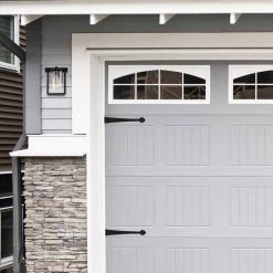 1-Light Black Metal Outdoor Wall Lantern Sconce with Clear Seeded Glass by Jushua -KINWELL shop black jushua outdoor sconces sd cy ca1907 w 31 1000