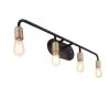 10.5 in. 4-Light Black Vanity Light with Dimmable by Jushua 1 10.5 in. 4-Light Black Vanity Light with Dimmable by Jushua -KINWELL shop black jushua vanity lighting acr 10504bk bd 64 1000
