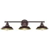 3-Lights Black Indoor Wall Sconce Steel and Electrical Components by Jushua