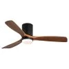 52 in. Black Ceiling Fan With Light Kit by KINWELL -KINWELL shop black kinwell ceiling fans with lights uckbs 52144 64 1000