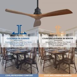 52 in. Indoor Black Ceiling Fan by KINWELL -KINWELL shop black kinwell ceiling fans without lights uc5247 dc wd 1f 1000