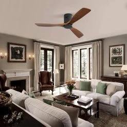 52 in. Indoor Black Ceiling Fan by KINWELL -KINWELL shop black kinwell ceiling fans without lights uckbs 52143 76 1000