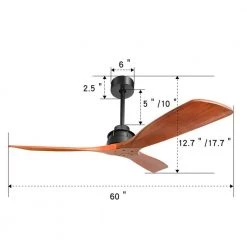 KINWELL shop -KINWELL shop black kinwell ceiling fans without lights uckbs 6005 1 c3 1000