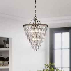Modern 4-Light Bronze Finish Chandelier by KINWELL 12 Modern 4-Light Bronze Finish Chandelier by KINWELL -KINWELL shop bronze kinwell chandeliers bsc gs021 44 1000