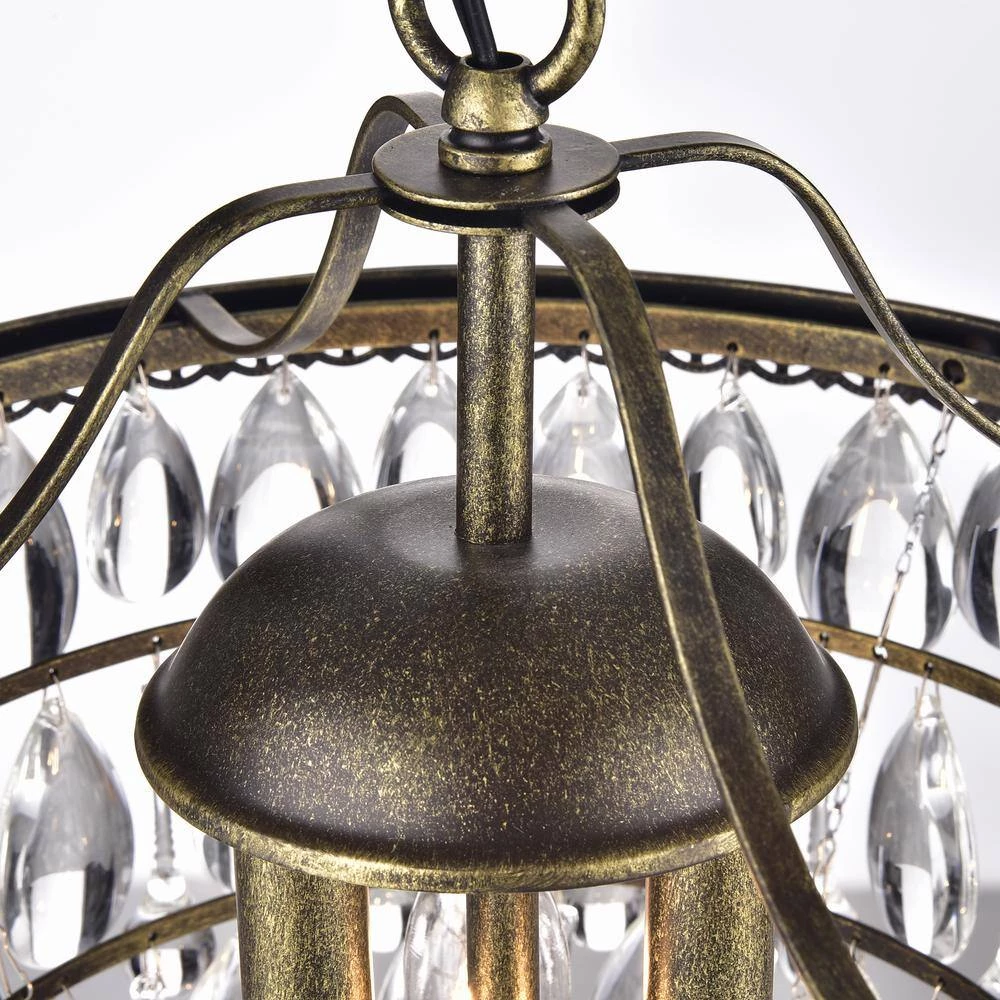 Modern 4-Light Bronze Finish Chandelier by KINWELL 4 Modern 4-Light Bronze Finish Chandelier by KINWELL - Image 2