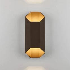 Hexa Bronze Modern Integrated LED Outdoor Garage and Porch Light Wall Lantern Sconce by Artika 13 Hexa Bronze Modern Integrated LED Outdoor Garage and Porch Light Wall Lantern Sconce by Artika -KINWELL shop broze artika outdoor sconces hexa bz hdc 44 1000