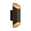 Hexa Bronze Modern Integrated LED Outdoor Garage and Porch Light Wall Lantern Sconce by Artika -KINWELL shop broze artika outdoor sconces hexa bz hdc 64 1000