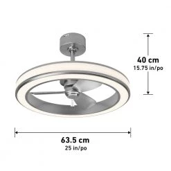 Edwin 25 in. Integrated LED Indoor Brushed Nickel Ceiling Fan with Light with Remote by Artika 10 Edwin 25 in. Integrated LED Indoor Brushed Nickel Ceiling Fan with Light with Remote by Artika -KINWELL shop brushed nickel artika ceiling fans with lights fan sur sl 40 1000
