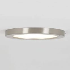 Lumo 8 in. 1-Light Brushed Nickel Modern LED Flush Mount Ceiling Light for Hallway (2-Pack) by Artika 12 Lumo 8 in. 1-Light Brushed Nickel Modern LED Flush Mount Ceiling Light for Hallway (2-Pack) by Artika -KINWELL shop brushed nickel artika flush mount lights cl co8 c 1f 1000