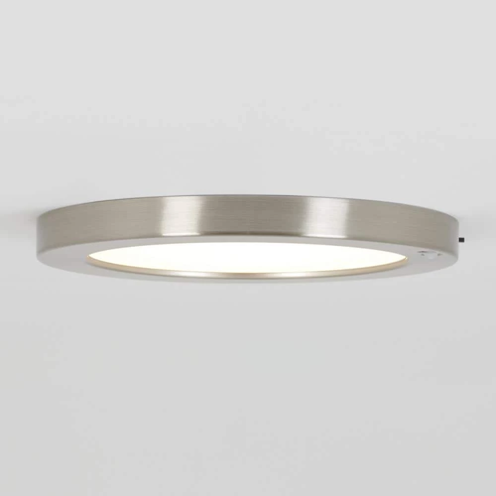 Lumo 8 in. 1-Light Brushed Nickel Modern LED Flush Mount Ceiling Light for Hallway (2-Pack) by Artika 7 Lumo 8 in. 1-Light Brushed Nickel Modern LED Flush Mount Ceiling Light for Hallway (2-Pack) by Artika - Image 5