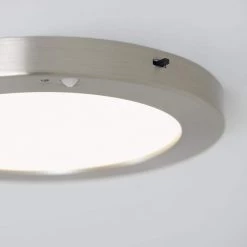 Lumo 8 in. 1-Light Brushed Nickel Modern LED Flush Mount Ceiling Light for Hallway (2-Pack) by Artika 13 Lumo 8 in. 1-Light Brushed Nickel Modern LED Flush Mount Ceiling Light for Hallway (2-Pack) by Artika -KINWELL shop brushed nickel artika flush mount lights cl co8 c 44 1000