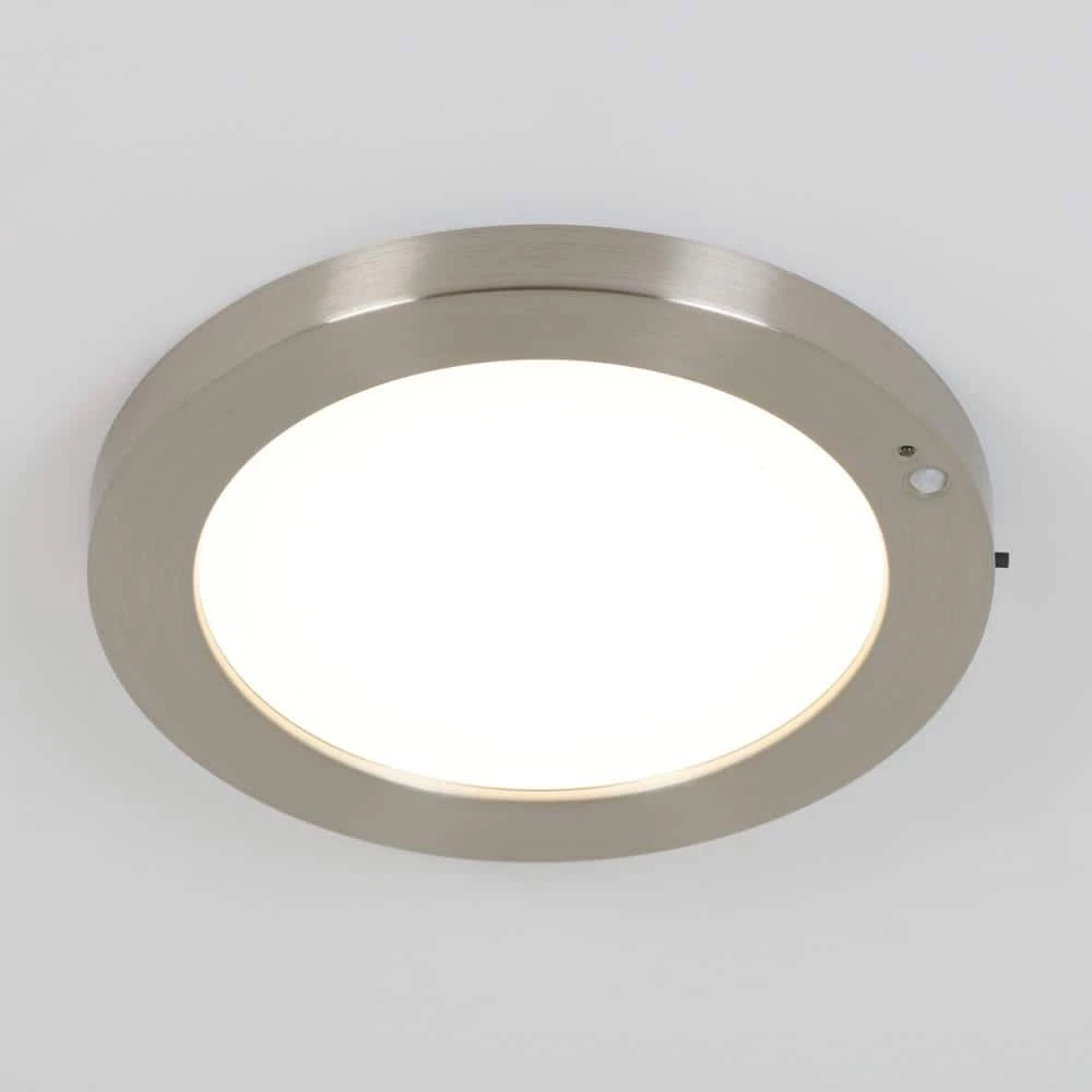 Lumo 8 in. 1-Light Brushed Nickel Modern LED Flush Mount Ceiling Light for Hallway (2-Pack) by Artika 6 Lumo 8 in. 1-Light Brushed Nickel Modern LED Flush Mount Ceiling Light for Hallway (2-Pack) by Artika - Image 4