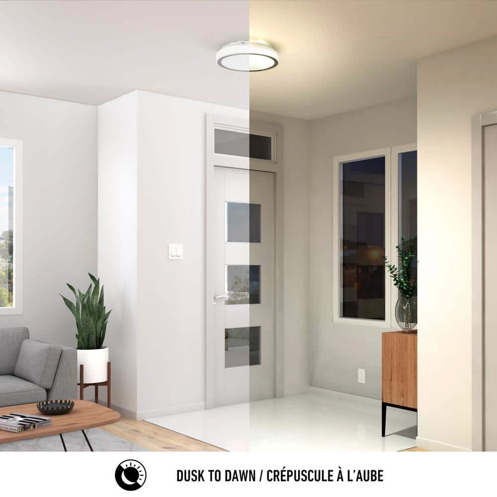 Pluto 13 in. 1-Light White Smart Selectable Programmable LED Modern Flush Mount Ceiling Light for Bedroom and Hallway by Artika 7 Pluto 13 in. 1-Light White Smart Selectable Programmable LED Modern Flush Mount Ceiling Light for Bedroom and Hallway by Artika - Image 5