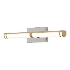 Koben 27 in. 1-Light Brushed Nickel LED Modern Bath Vanity Light Bar for Bathroom by Artika