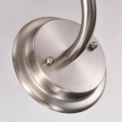 1-Light Brushed Nickel Dimmable Barn Light Sconce with Metal by Jushua -KINWELL shop brushed nickel jushua vanity lighting gol a40011 fa 1000