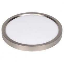 11 in. 15-Watt 1-Ceiling 1000 Lumens Light Dimmable Selectable LED Flush Mount, CRI 81 CCT 3000K by KINWELL -KINWELL shop brushed nickel kinwell flush mount lights cl040a 1 31 1000