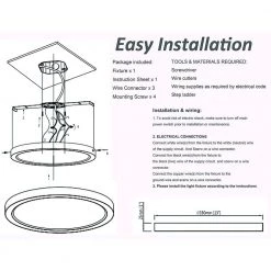 11 in. 15-Watt 1-Ceiling 1000 Lumens Light Dimmable Selectable LED Flush Mount, CRI 81 CCT 3000K by KINWELL -KINWELL shop brushed nickel kinwell flush mount lights cl040a 1 4f 1000