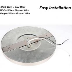 11 in. 15-Watt 1-Ceiling 1000 Lumens Light Dimmable Selectable LED Flush Mount, CRI 81 CCT 3000K by KINWELL -KINWELL shop brushed nickel kinwell flush mount lights cl040a 1 66 1000