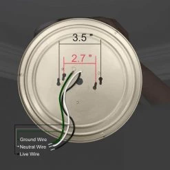 10 in. 16-Watt 1-Light Ceiling Double Ring Dimmable Selectable LED Flush Mount, CRI 80 1120 Lumens CCT 3000K by KINWELL -KINWELL shop brushed nickel kinwell flush mount lights dr011016d 830b 44 1000